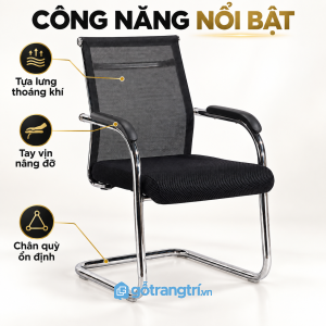 Đệm ngồi dày và tay vịn thuận tiện khi sử dụng