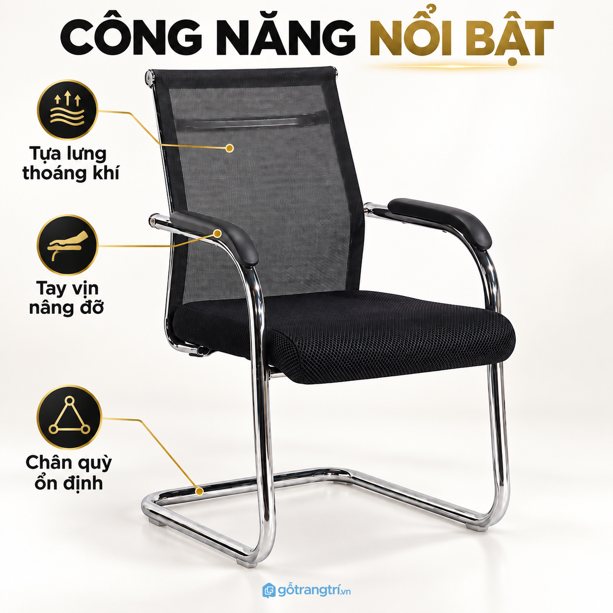 Đệm ngồi dày và tay vịn thuận tiện khi sử dụng Đệm ngồi dày và tay vịn thuận tiện khi sử dụng