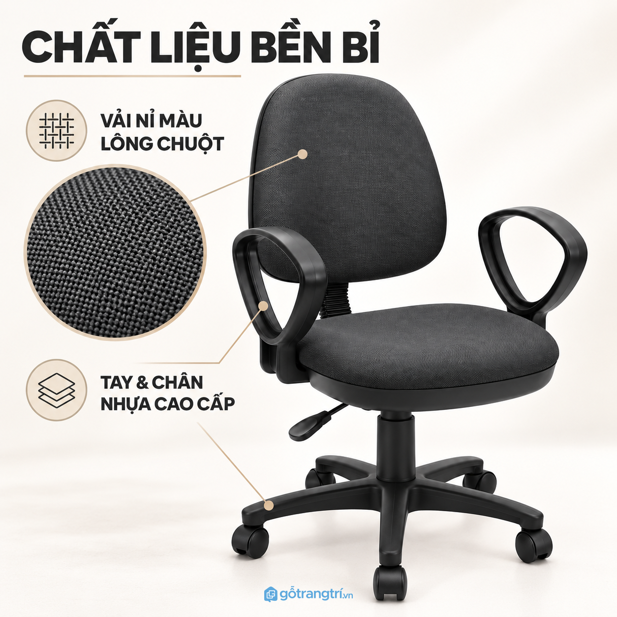 Đệm nỉ êm, dễ sử dụng hằng ngày