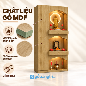 Đèn LED tạo không gian thờ ấm cúng