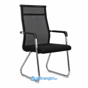 Ghế chân quỳ lưng lưới màu đen hiện đại GHS-7001 - hình ảnh thực tế 1