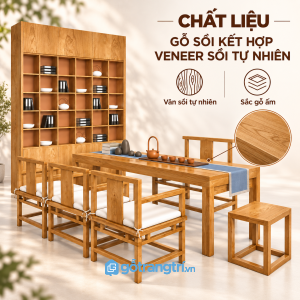 Ghế tựa có đệm phù hợp những buổi trò chuyện dài