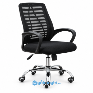 Ghế xoay văn phòng lưng lưới chân mạ crom GHS-7008 - hình ảnh thực tế 1