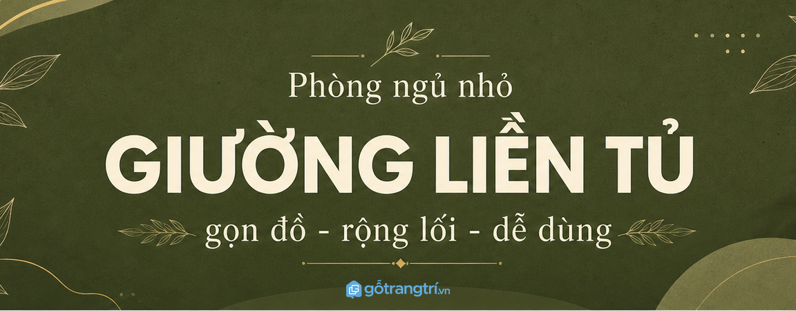 Giường ngủ liền tủ đa năng GHS-9043: tối ưu không gian phòng ngủ nhỏ
