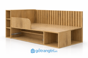 Giường ngủ trẻ em có kệ và ngăn kéo đa năng GHS-9064 - hình ảnh thực tế 1