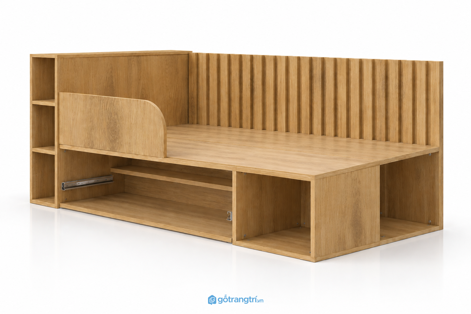 Giường ngủ trẻ em có kệ và ngăn kéo đa năng GHS-9064 - hình ảnh thực tế 1 Giường ngủ trẻ em có kệ và ngăn kéo đa năng GHS-9064 - hình ảnh thực tế 1