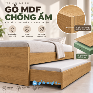 Gỗ công nghiệp màu vân gỗ sáng dễ phối nội thất