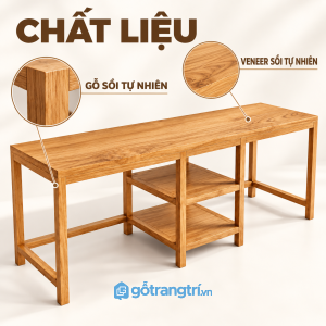 Gỗ tự nhiên nổi bật với màu và vân gỗ