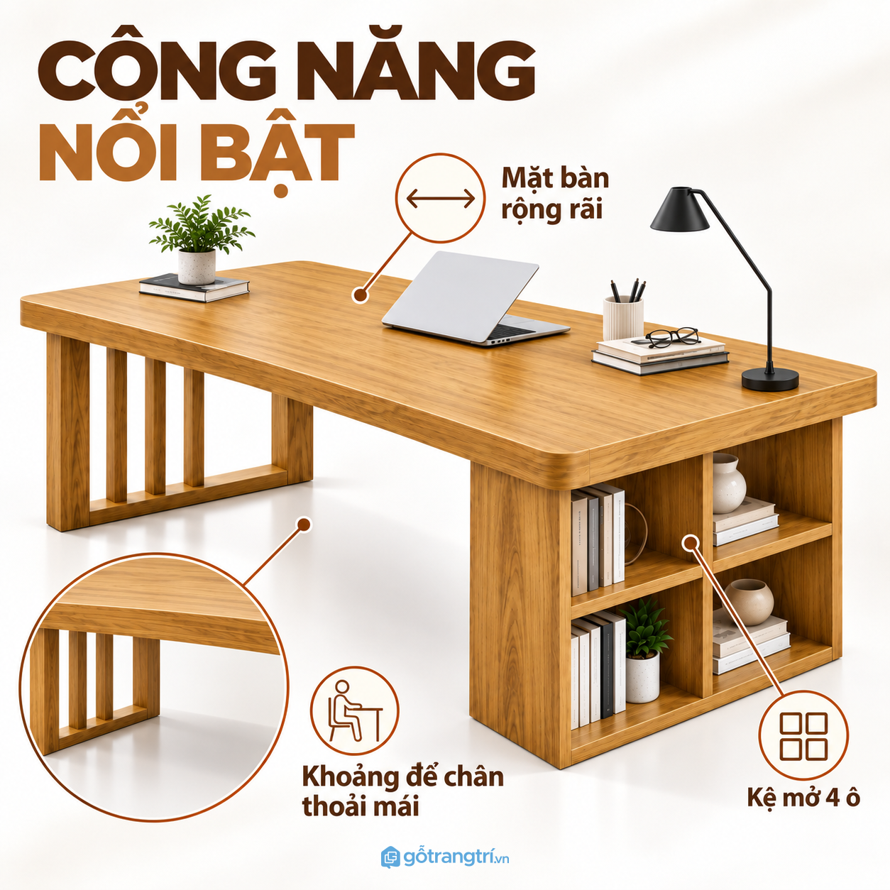 Hệ kệ bên dưới tăng diện tích lưu trữ
