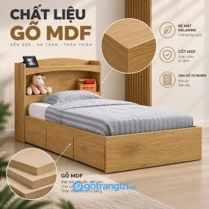 Hộc kéo lớn tăng không gian lưu trữ
