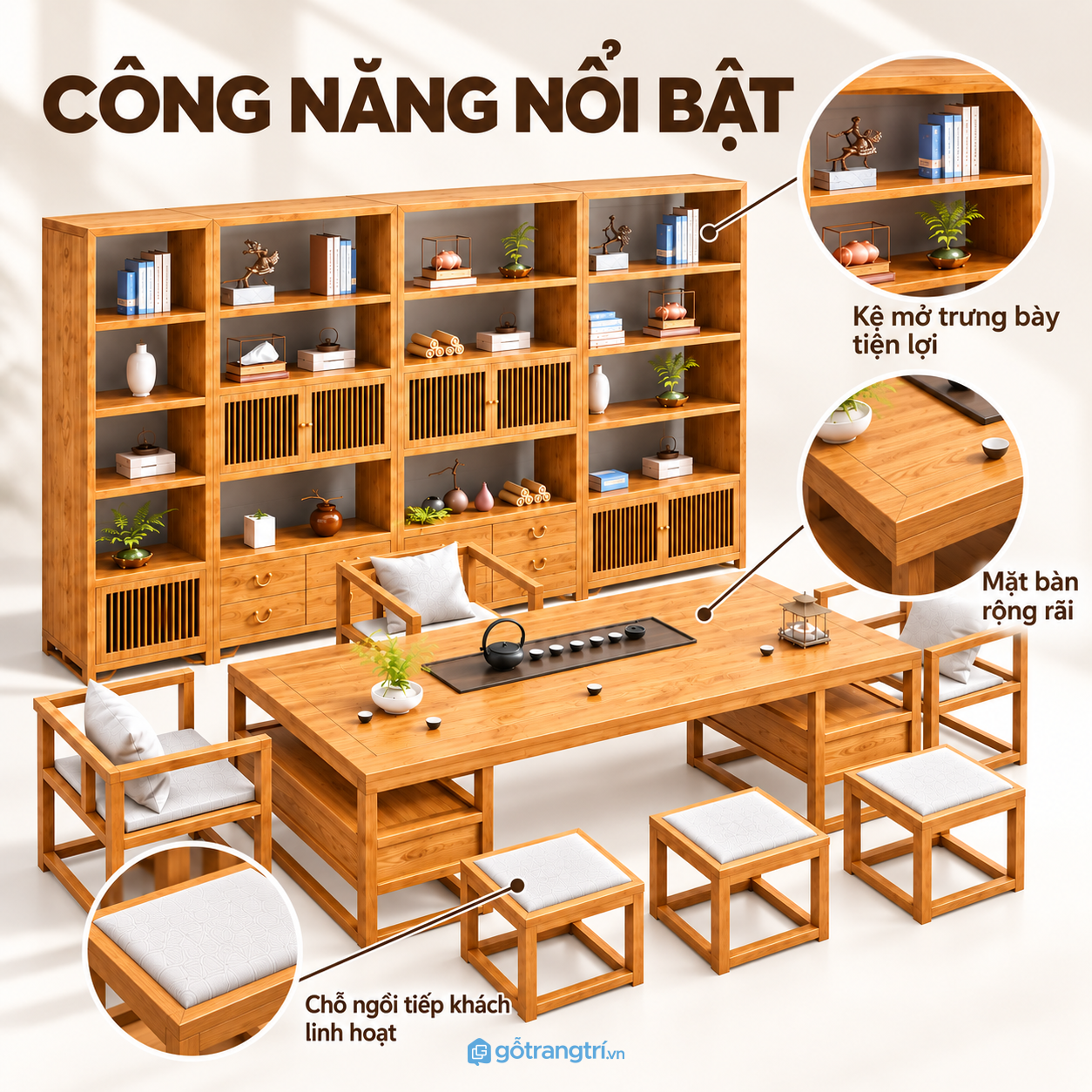 Hộc kéo tăng không gian lưu trữ tiện dụng Hộc kéo tăng không gian lưu trữ tiện dụng