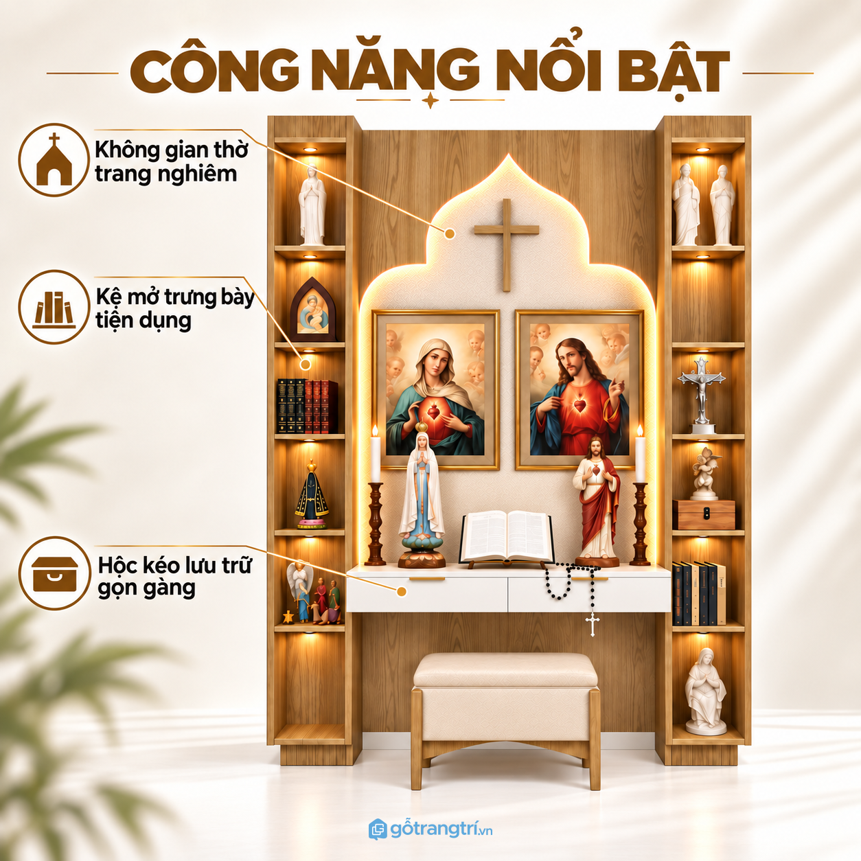 Kệ sách và ngăn kéo tăng công năng sử dụng Kệ sách và ngăn kéo tăng công năng sử dụng