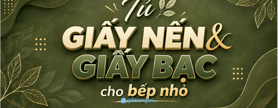 Tủ giấy nến và giấy bạc cho bếp nhỏ: gọn cuộn bọc, sạch ngăn kéo và dễ lấy khi nấu