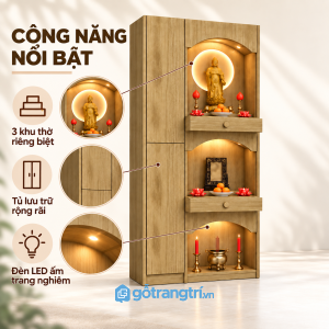 Khoang lưu trữ kín tiện lợi cho gia đình