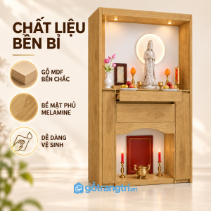 Màu gỗ sáng, dễ vệ sinh và phối nội thất