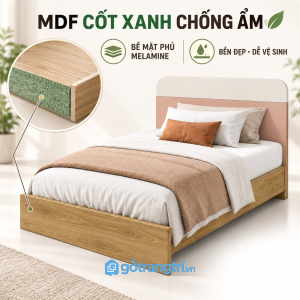 Màu gỗ sáng tạo cảm giác ấm áp