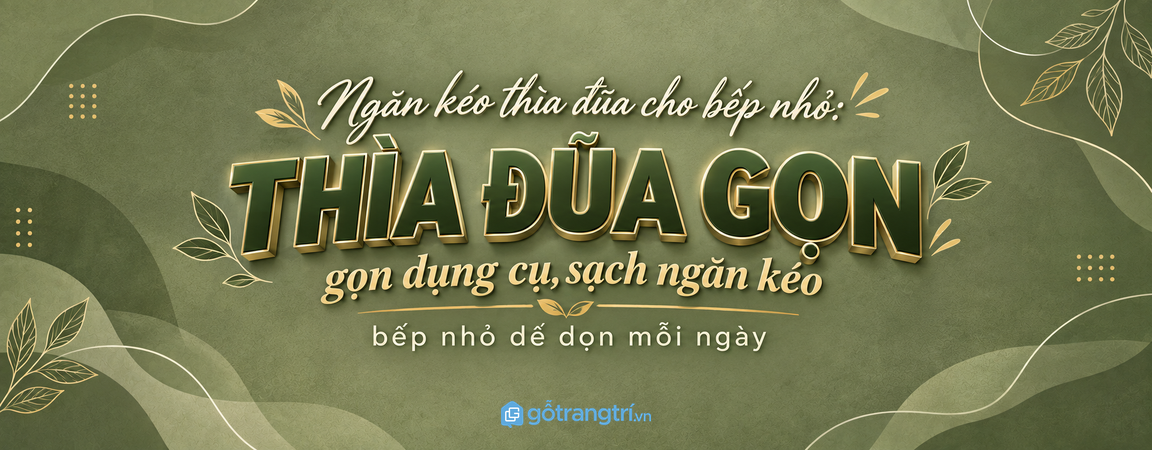 Ngăn kéo thìa đũa cho bếp nhỏ: gọn dụng cụ, sạch ngăn kéo và dễ dọn bàn ăn