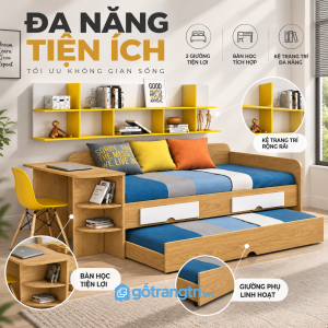 Nhiều không gian lưu trữ trong một thiết kế