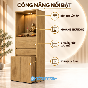 Nhiều ngăn kéo, tăng không gian lưu trữ