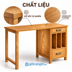 Phù hợp phòng làm việc, phòng ngủ và góc học tập