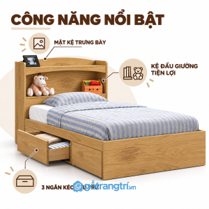 Phù hợp phòng ngủ hiện đại và diện tích vừa phải