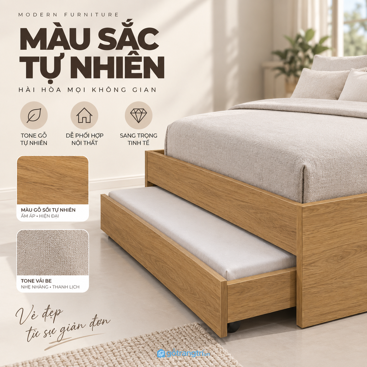 Phù hợp phòng trẻ em, phòng khách ngủ và căn hộ nhỏ