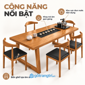 Sáu ghế đáp ứng tốt nhu cầu tiếp khách