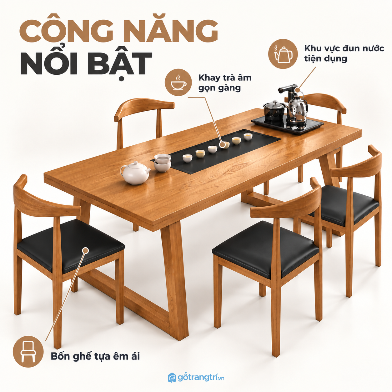 Sáu ghế đáp ứng tốt nhu cầu tiếp khách Sáu ghế đáp ứng tốt nhu cầu tiếp khách