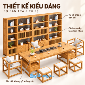 Thiết kế Á Đông hiện đại, đường nét gọn