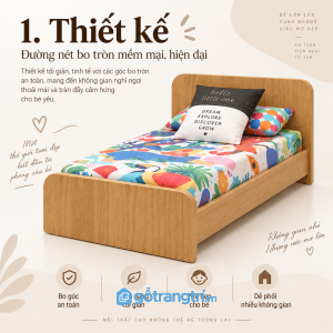 Thiết kế bo góc hiện đại, đường nét gọn gàng