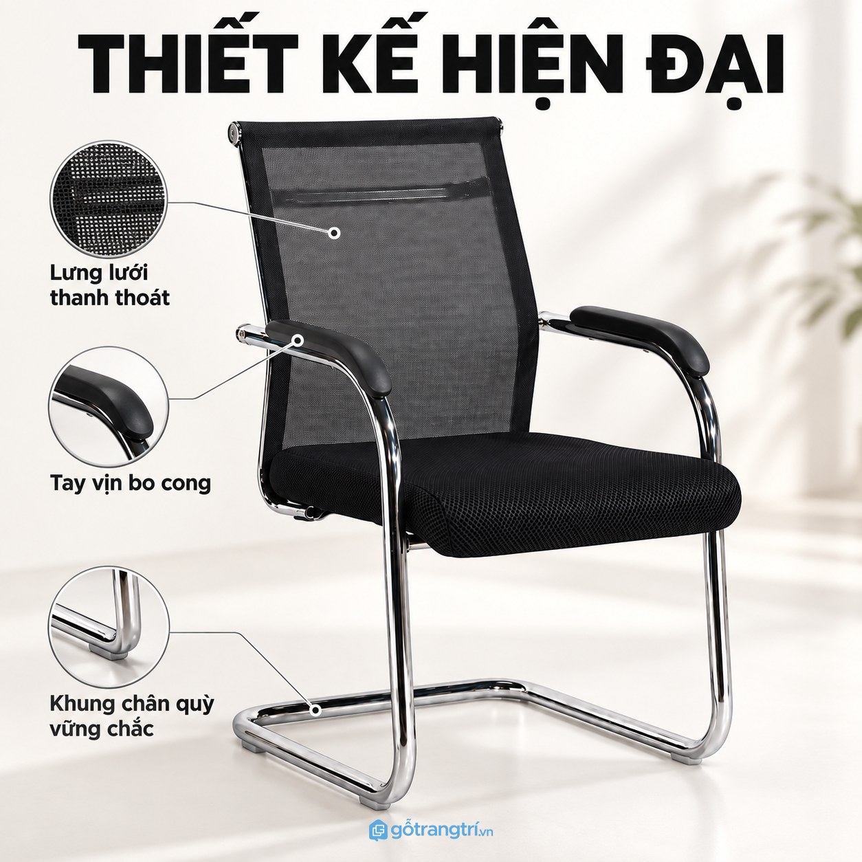Thiết kế chân quỳ hiện đại, gọn và chuyên nghiệp Thiết kế chân quỳ hiện đại, gọn và chuyên nghiệp