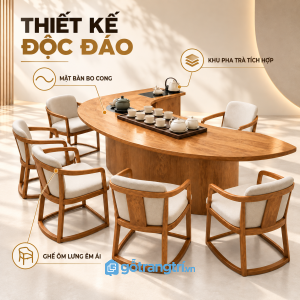 Thiết kế dáng cong hiện đại, giữ nét Á Đông