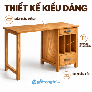 Thiết kế đơn giản, phù hợp không gian hiện đại