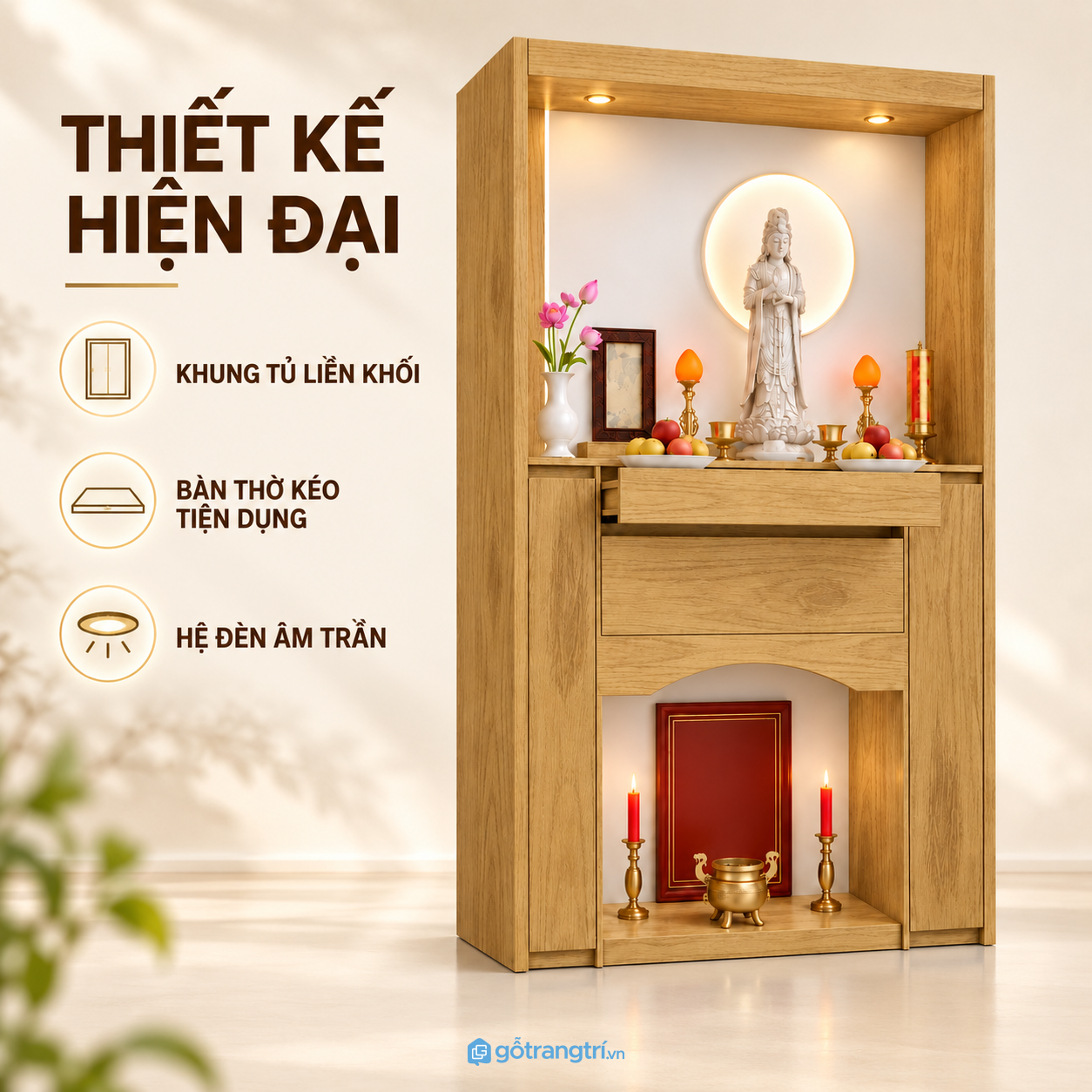Thiết kế hiện đại, bố cục cân đối