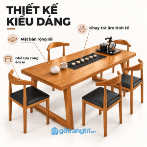 Thiết kế hiện đại, phù hợp không gian tiếp khách