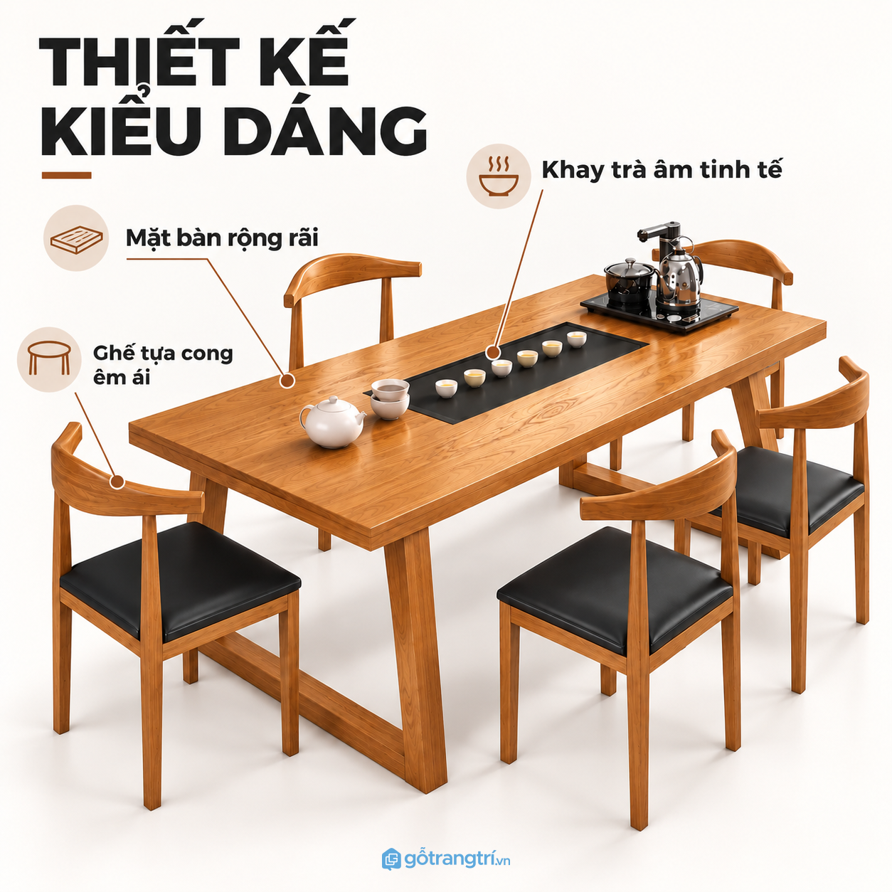Thiết kế hiện đại, phù hợp không gian tiếp khách Thiết kế hiện đại, phù hợp không gian tiếp khách