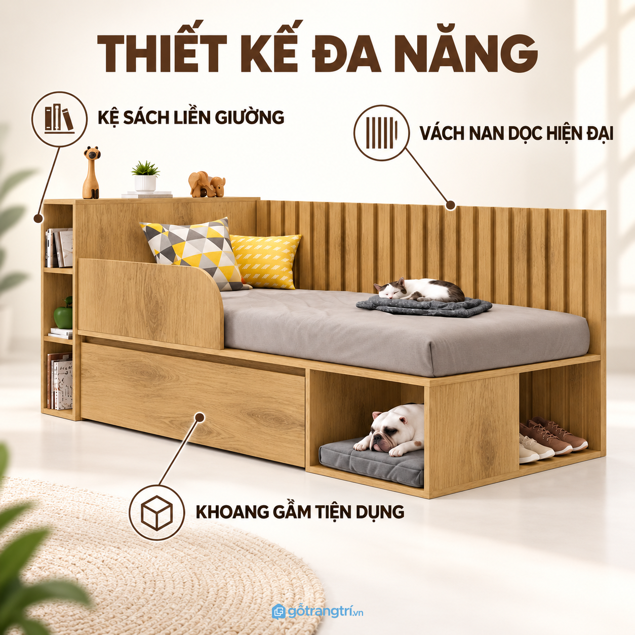 Thiết kế hiện đại, tích hợp nhiều công năng Thiết kế hiện đại, tích hợp nhiều công năng