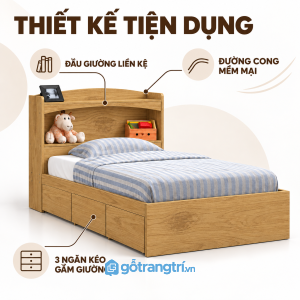 Thiết kế hiện đại với màu xám vân gỗ