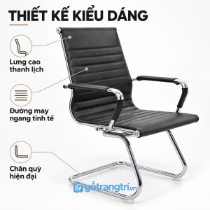 Thiết kế lưng thấp gọn gàng, dễ bố trí