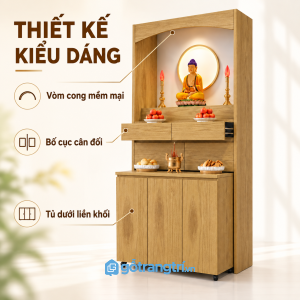 Thiết kế nhiều tầng, bố cục rõ ràng