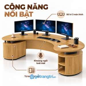 Tích hợp tủ và kệ tăng không gian lưu trữ