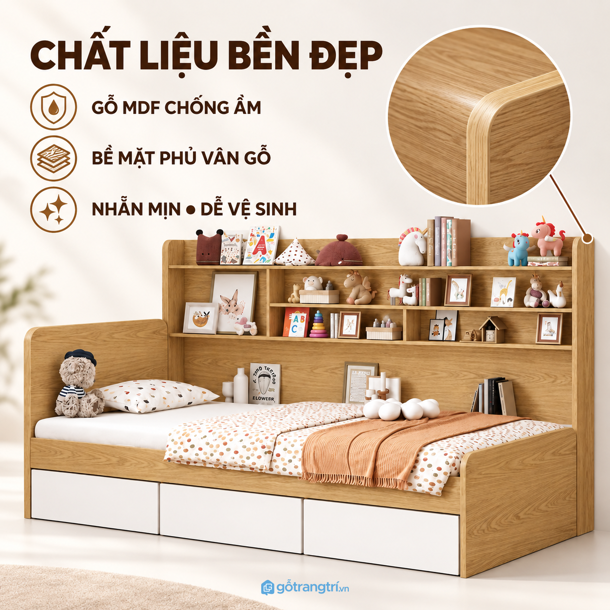 Tối ưu diện tích phòng ngủ trẻ em Tối ưu diện tích phòng ngủ trẻ em