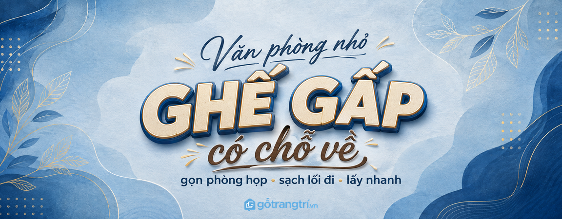 Tủ cất ghế gấp văn phòng nhỏ gọn phòng họp sạch lối đi