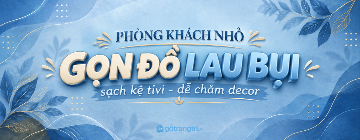 Tủ chổi lông gà phòng khách nhỏ: gọn đồ lau bụi, sạch kệ tivi và dễ chăm decor