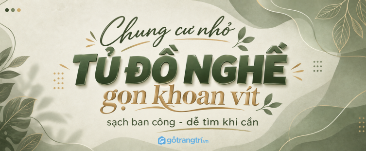 Tủ đồ nghề sửa chữa cho chung cư nhỏ: gọn khoan vít, sạch ban công và dễ tìm khi cần