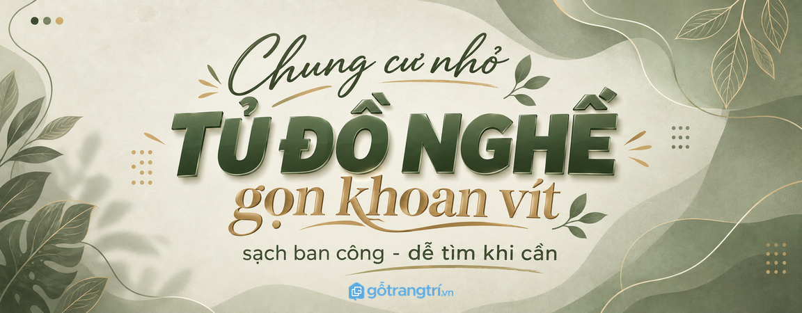 Tủ đồ nghề sửa chữa cho chung cư nhỏ: gọn khoan vít, sạch ban công và dễ tìm khi cần