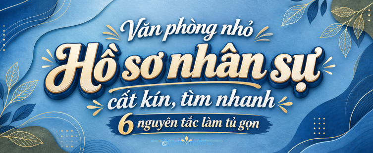 Tủ hồ sơ nhân sự cho văn phòng nhỏ: cất kín giấy tờ, tìm nhanh khi cần