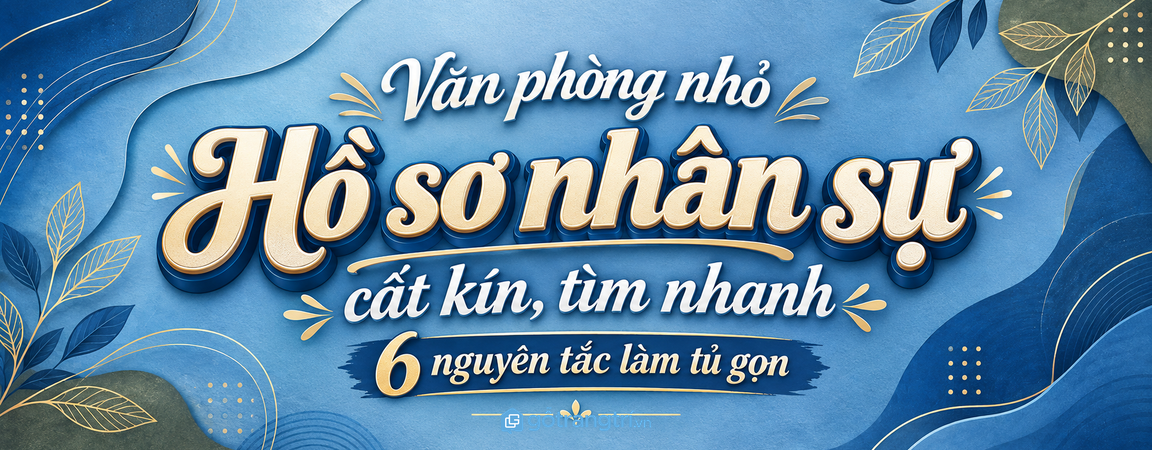 Tủ hồ sơ nhân sự cho văn phòng nhỏ: cất kín giấy tờ, tìm nhanh khi cần