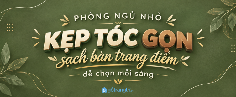 Tủ kẹp tóc và phụ kiện làm đẹp cho phòng ngủ nhỏ: sạch bàn trang điểm, dễ chọn mỗi sáng