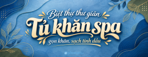 Tủ khăn spa phòng massage biệt thự: gọn khăn, sạch tinh dầu và thư giãn đ...